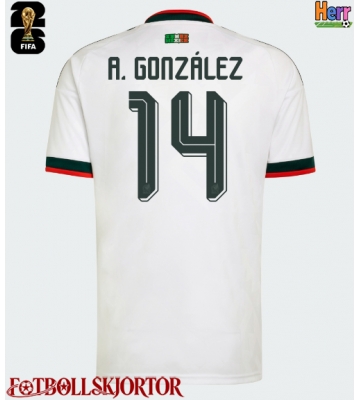 Mexiko Armando Gonzalez #14 Bortatröja VM 2026 Kortärmad
